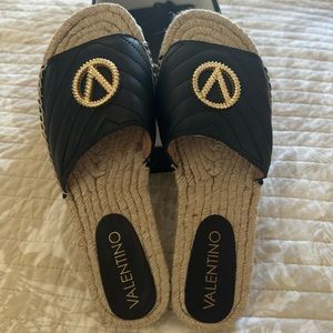 Black Valentino slide women's size 8 NIB